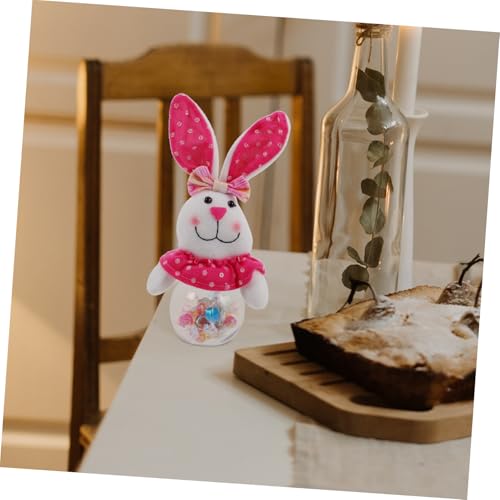 Easter Bunny Candy Jar Treat Holder Reusable Transparent