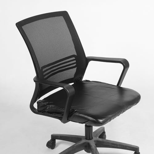 Garneck Waterproof Office Chair Seat Cover PU Leather Slipcover Stretchable Chair Cover