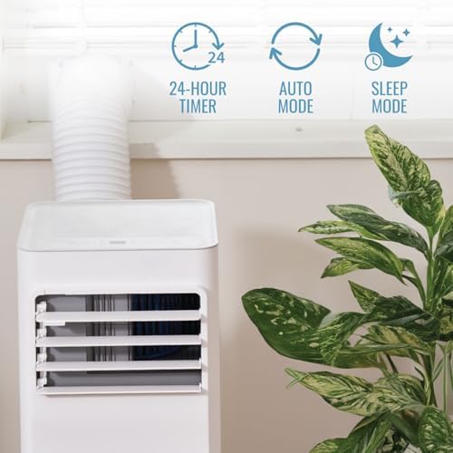 Keystone 8500 BTU Portable Air Conditioner with Dehumidifier and Remote Control