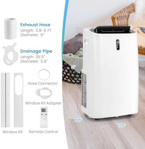 DORTALA 12000 BTU 4-in-1 AC Unit with Heater and Dehumidifier