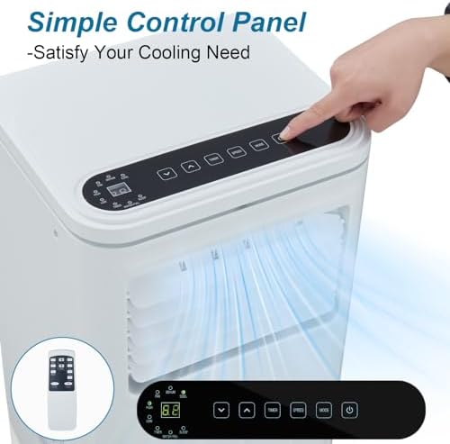 Garvee 10000 BTU Portable AC 3 in 1 with LCD Remote