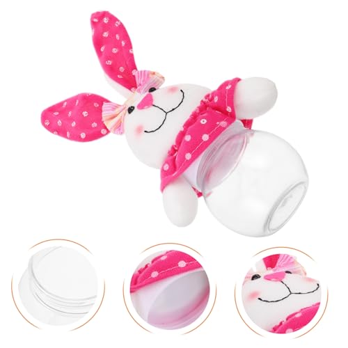 Easter Bunny Candy Jar Treat Holder Reusable Transparent