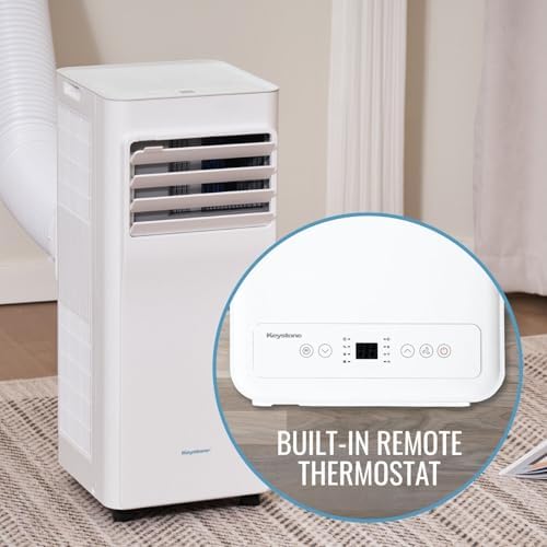 Keystone 8500 BTU Portable Air Conditioner with Dehumidifier and Remote Control