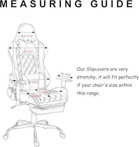 WOMACO Gaming Chair Slipcover for Leather Reclining Racing Seats