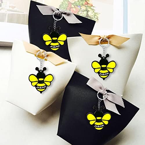 24 Pack Bee Keyring Party Favors for Baby Shower and Birthday