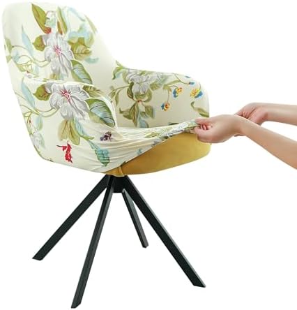 Swivel Armchair Cover for Office and Living Room