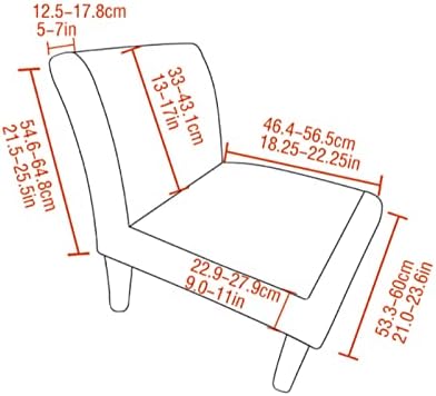 Soft Elastic Armless Accent Chair Cover - Hotel Living Room