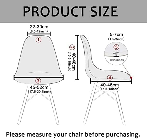 HAOYONG Waterproof Dining Chair Covers Set of 2