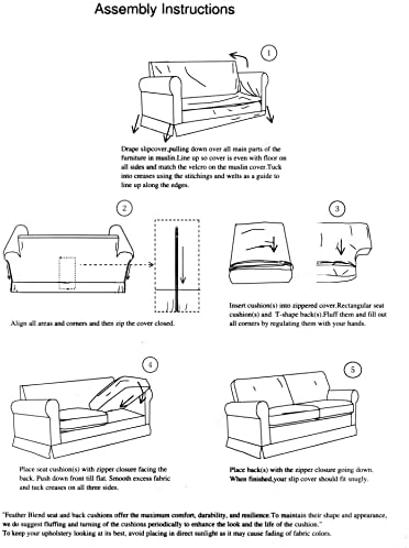 Sunset Trading Horizon Sofa Slip Cover Set - Warm White