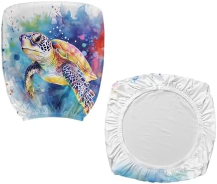 Sea Turtle Office Chair Covers 2 Piece Stretchy Chair Slipcovers