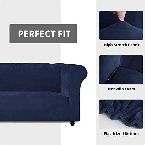 Easy-Going Stretch Velvet Sofa Slipcover for Living Room