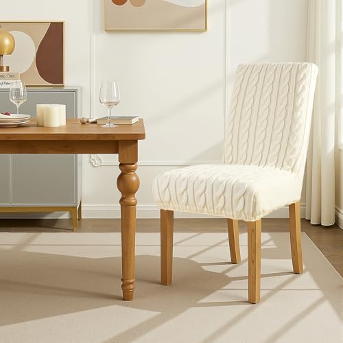 Treory Cream Boho Dining Chair Covers