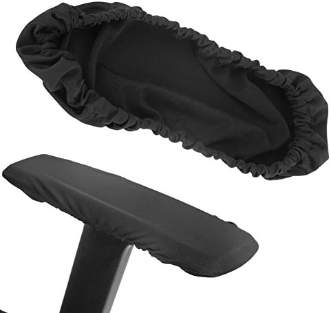 AUNMAS Computer Chair Armrest Slipcovers Set of 2 Elastic Black Protectors