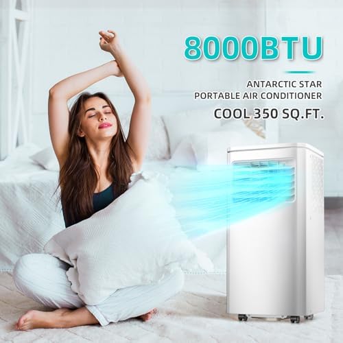 Portable 8000 BTU Air Conditioner with 4-in-1 Functionality