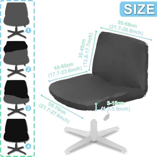 Criss Cross Chair Cover for Mid-Back Office Chairs