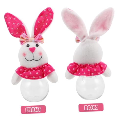 Easter Bunny Candy Jar Treat Holder Reusable Transparent