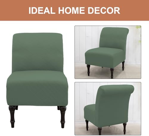 Eco-Ancheng Armless Chair Slipcover Removable