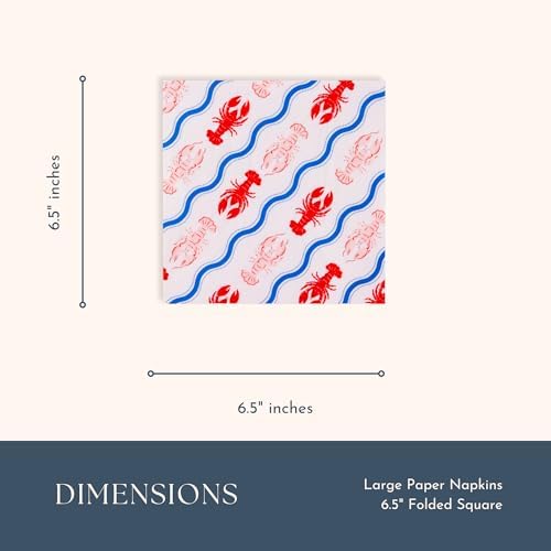 Bonjour Fete Large Napkins 65 Inch Pack of 20