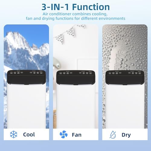 14000 BTU Portable Air Conditioner with Fan and Dehumidifier