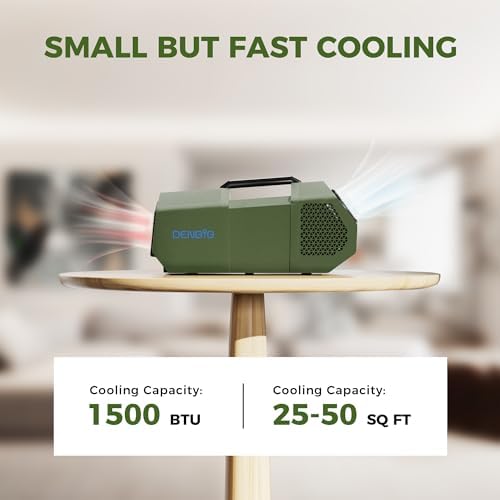 DENBIG Portable AC for Tent 1500 BTU Fast Cooling
