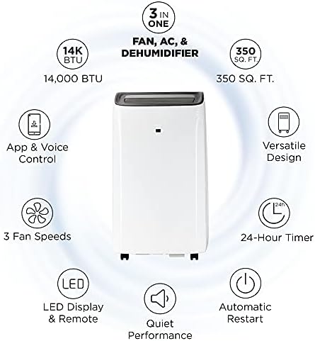 TCL 10P94C Portable Air Conditioner 10000 BTU White