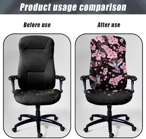 Talayituse Hummingbird Cherry Blossom Chair Covers