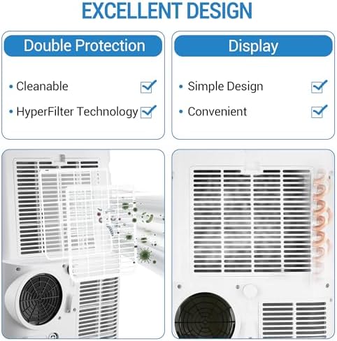 14000 BTU Portable Air Conditioner for 550-750 Sq Ft