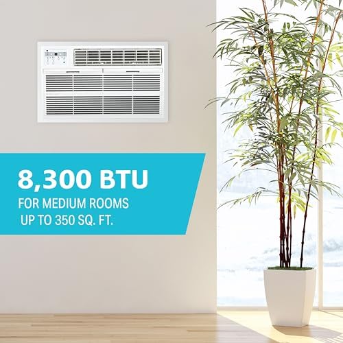 Arctic Wind 3AWTW8000A 8300 BTU Wall Air Conditioner with Dehumidifier and Remote Control