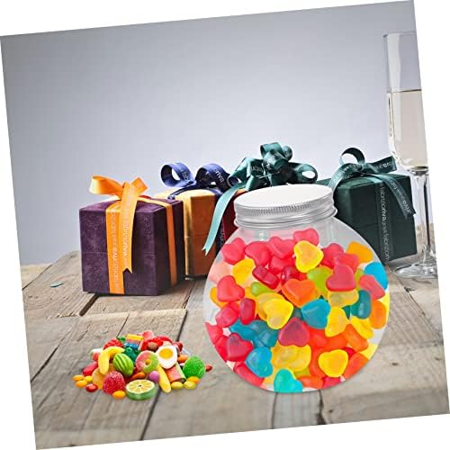 HOMSFOU 5pcs Christmas Candy Jar Containers for Party Favors