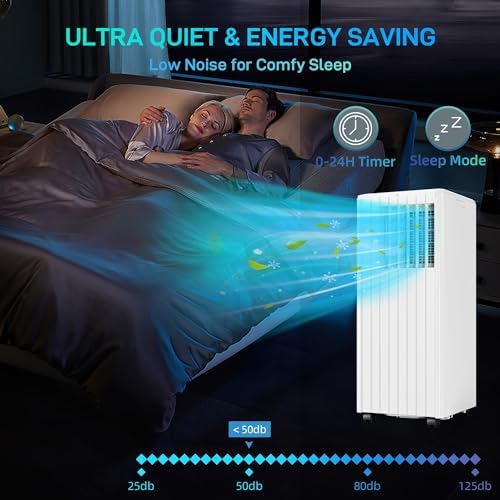 GAOMON 8000 BTU Portable AC with Remote Control and Window Kit