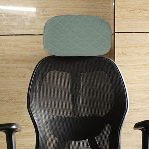 Washable Computer Chair Headrest Cover Green