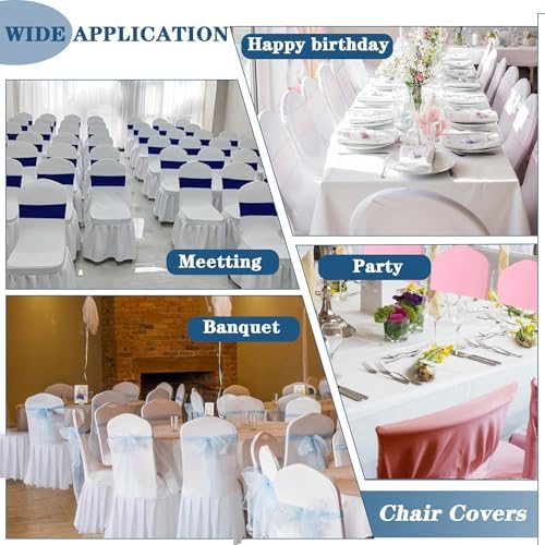Yomeri Dining Chair Covers with Skirt Set of 2 Green