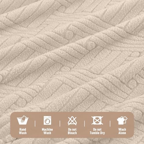 KinCam Accent Armchair Covers Warm Beige