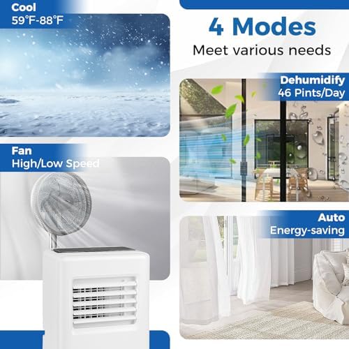 ARLIME 10000 BTU Portable Air Conditioner 3 in 1 Unit