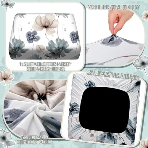 Hosuly 8 Pcs Spring Wildflower Sofa Cushion Covers