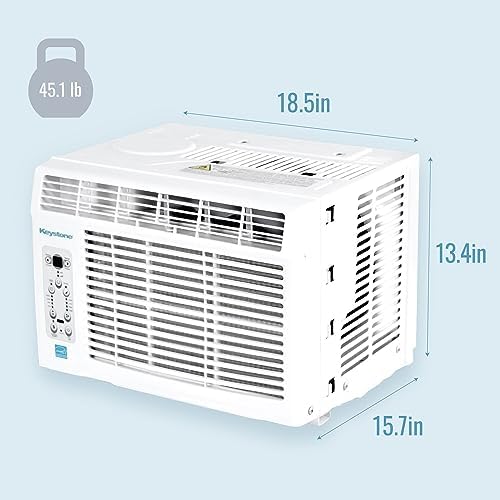 Keystone 6000 BTU Window Air Conditioner Dehumidifier with Smart Remote Control