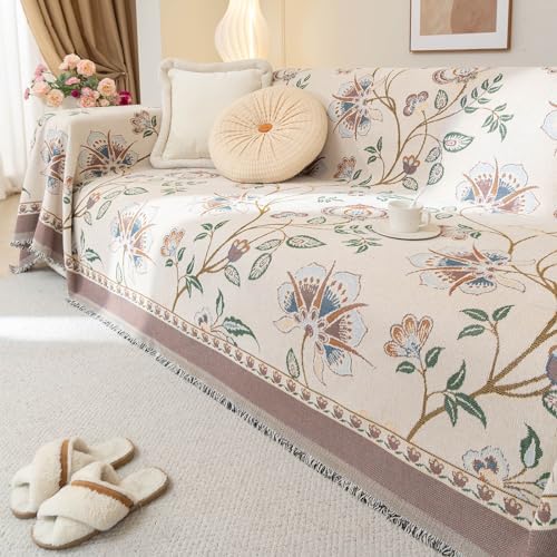 HANDONTIME French Floral Sofa Cover for Dogs
