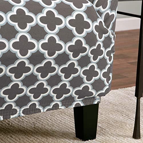Great Bay Home Charcoal Armchair Slipcover