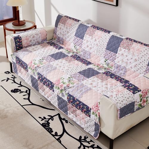 EVENHUG Reversible Sofa Cover 3 Seat Pink Purple