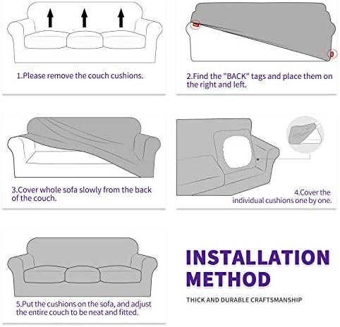 ZNSAYOTX 2 Piece Stretchable Chair Slipcovers