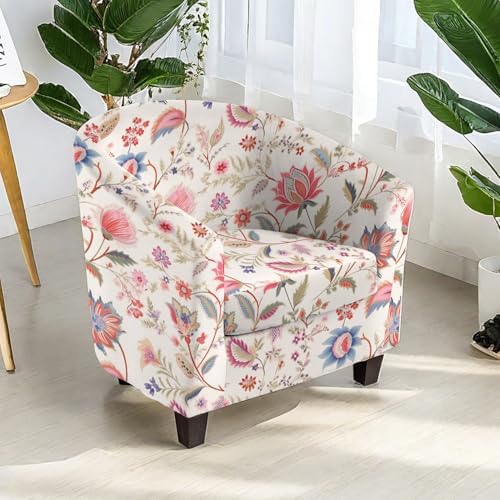 KRFOONN 2 Piece Stretch Club Chair Slipcover