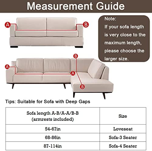Stretch Couch Cover Printed Sofa Protector with Pillowcase