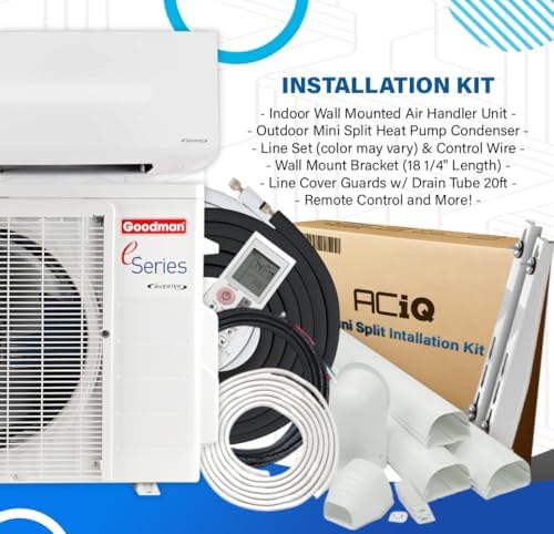Goodman E-Series Mini Split AC Heating System 075 Ton