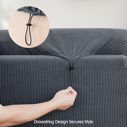 SUBRTEX 5 Piece Stretch Loveseat Slipcover Set
