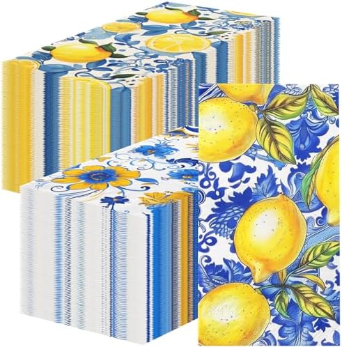 Hakoti Capri Lemon Themed Napkins 40Pcs Set
