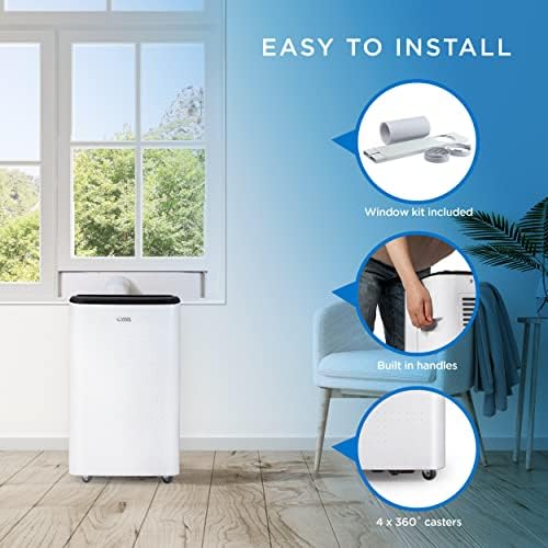 Commercial Cool 12000 BTU Portable AC with Dehumidifier and Fan