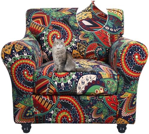 SearchI 2 Piece Armchair Slipcover with Cushion Cover 1