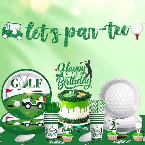 174pcs Golf Themed Party Decorations Set
