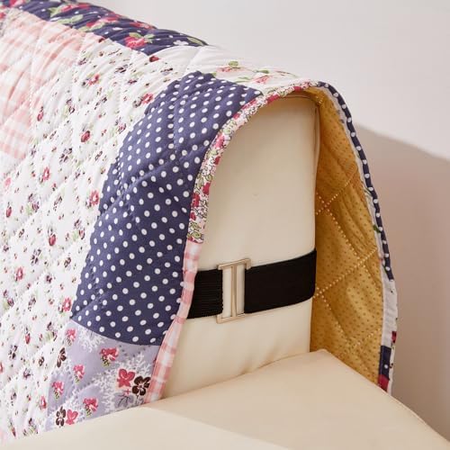 EVENHUG Reversible Sofa Cover 3 Seat Pink Purple
