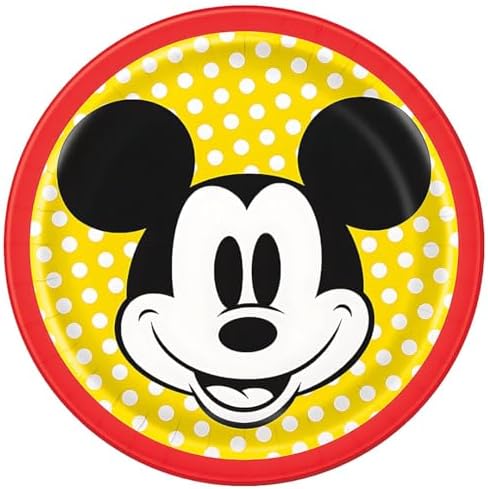 Unique Industries 78484U Disney Mickey Mouse 7 Dessert Plates